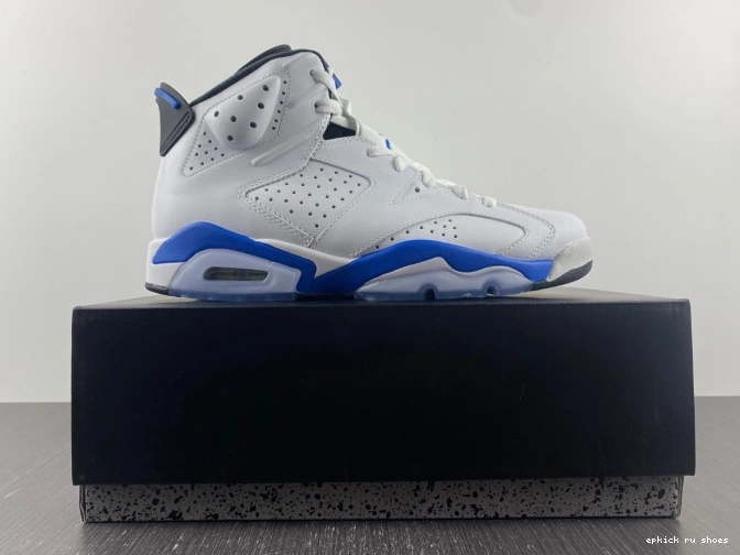 Rep Sport Jordan 6 (2014) Blue Air Retro 384664-107 0723